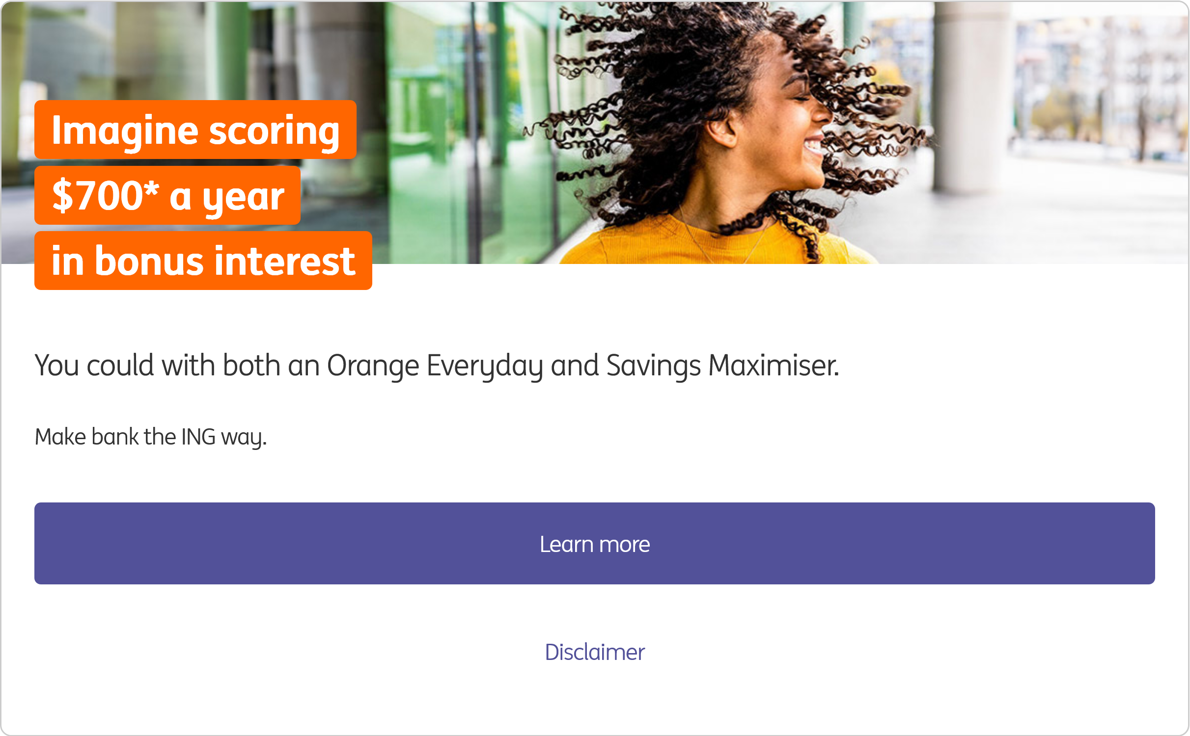 ING Orange Everyday and Savings Maximiser