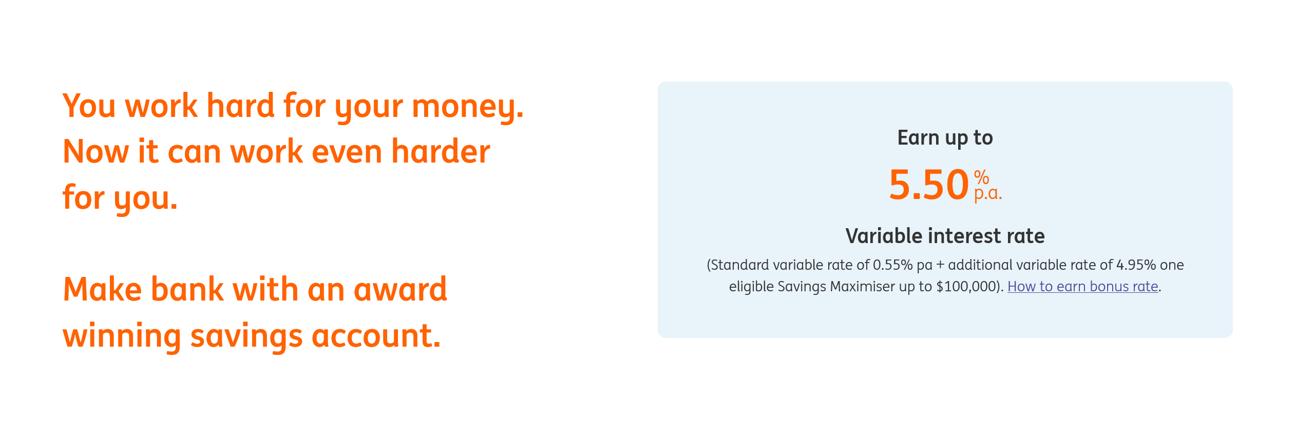 ING savings maximiser interest rate