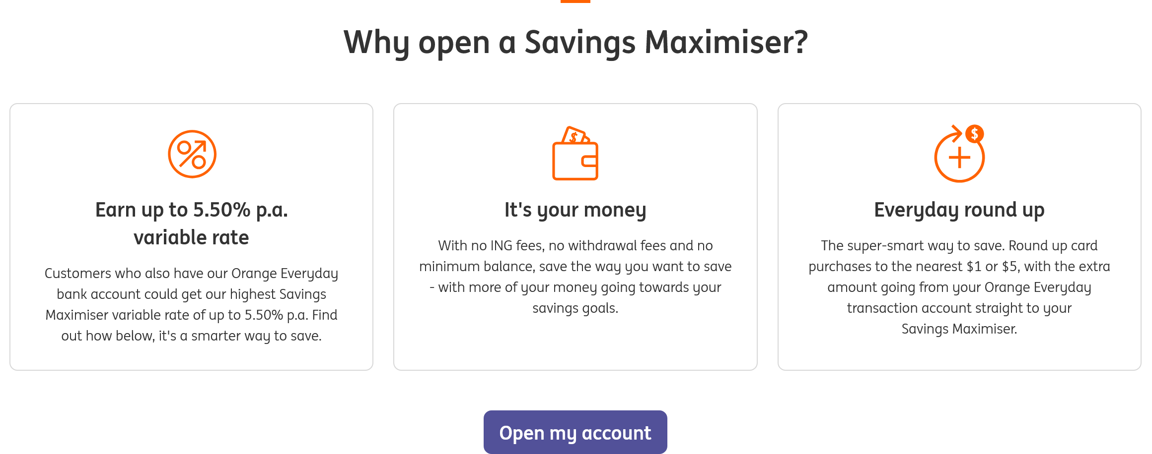 Why open an ING Savings Maximiser