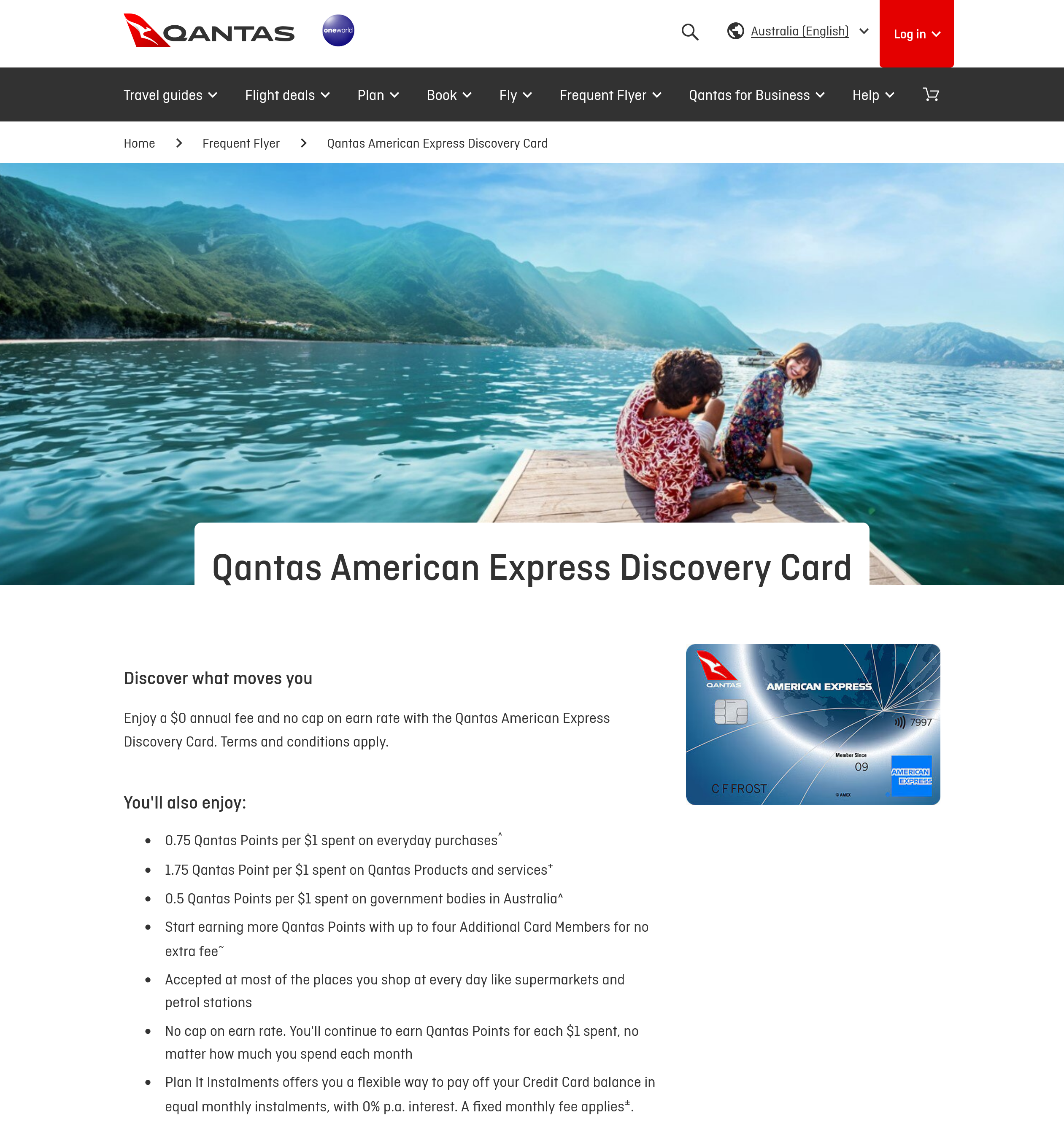 Qantas American Express Discovery Amex Referral Australia